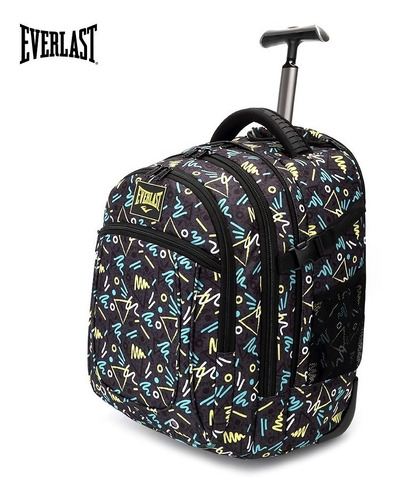 Mochila Carro Carrito Everlast Escolar Ruedas Monocomando