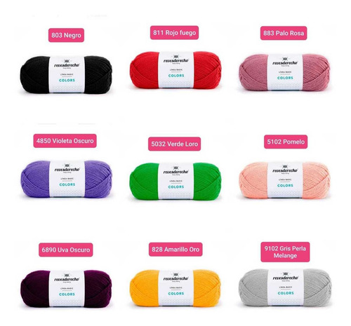 Pack 10 Lanas De 100 Gr C/u Para Tejer Colores A Elección