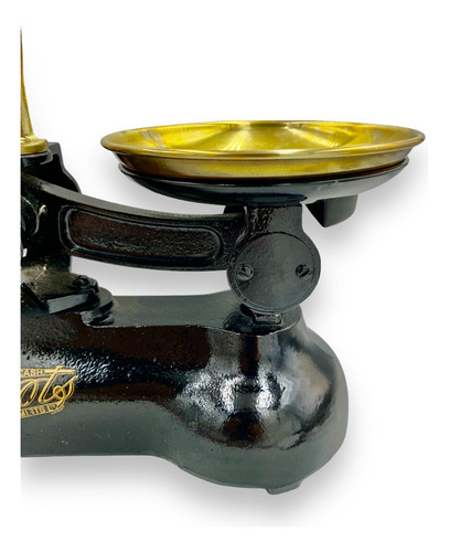 Hermosa Báscula Antigua Inglesa Hierro Y Bronce Chemists Ltd (Usado)