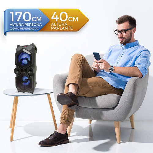 Parlante Karaoke Bluetooth Twister Master G + Micrófono