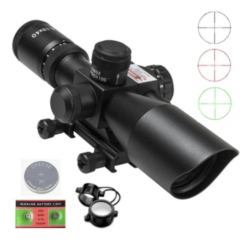 Mira Ncstar 2.5-10x40 Red Green Laser Telescopica Xtchws  C