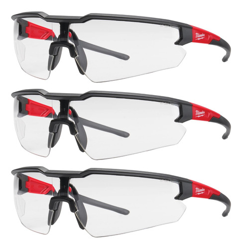 Lentes De Seguridad Transparentes 3 Pzs Milwaukee 48732052