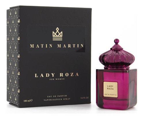 Matin Martin Lady Roza Eau De Parfum Para Mujer, Litch, Ruib