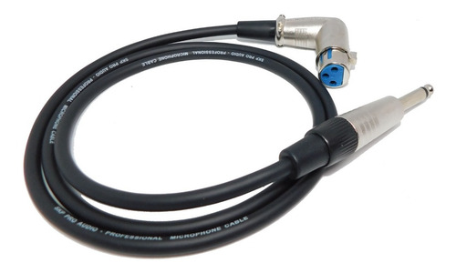 Imagen 3 de 4 de Cable Canon Xlr Hembra 90º A Plug 1mts Calidad 8 Unidades