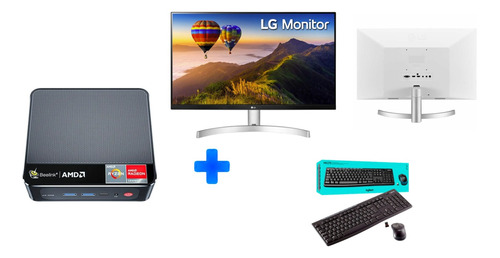 Mini Pc R7 16gb 500gb Ssd + Monitor LG 27  + Teclado Y Mouse