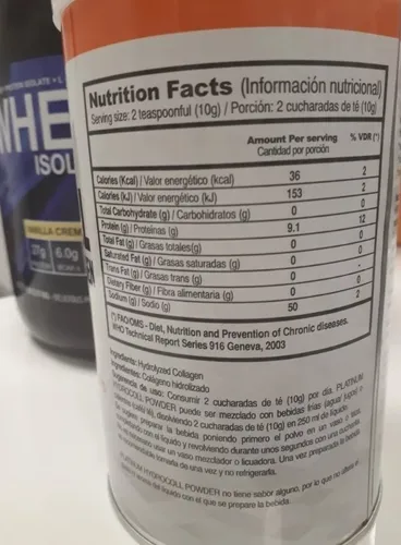 Colágeno Hidrolizado Hydrocoll Platinum 300 Gramos