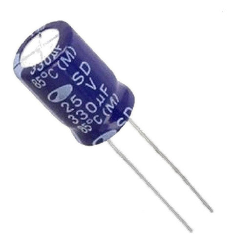 Condensador Electrolítico 330uf- 25v - 85°c- 8x12mm- Sd