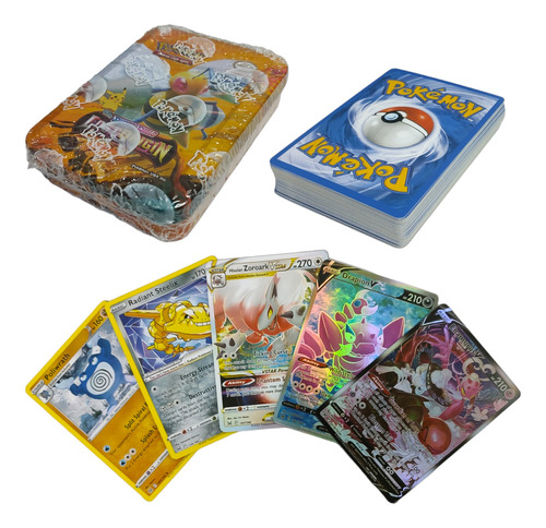 Lata + Mazo De Cartas Pokemon Tcg Lost Origin Compatible