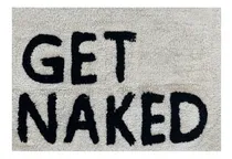 Comprar Alfombra De Baño 68 X48 Cm Diseño Get Naked Color Blanco