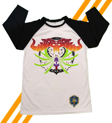 Playera World Of Warcraft Alianza (warlock / Brujo)