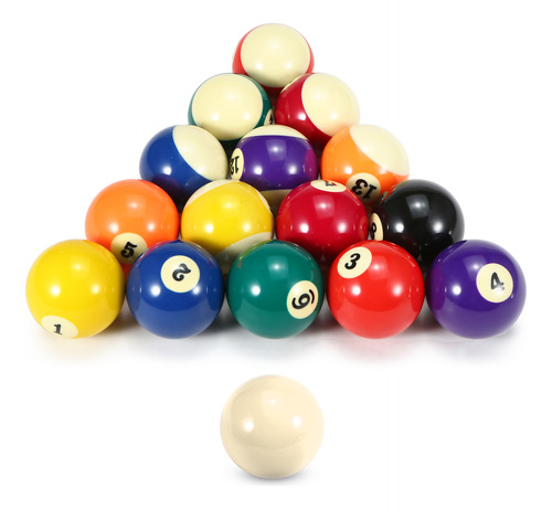 Juego De Bolas De Billar 57.2mm Americano 16 Bolas Resina Si