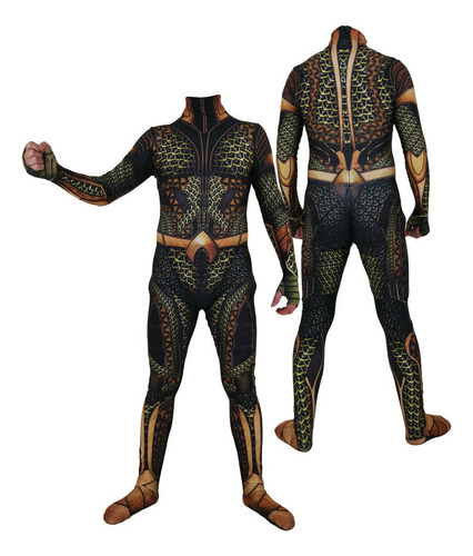 Traje De Disfraz De Aquaman Arthur Curry Para Halloween, 1 U