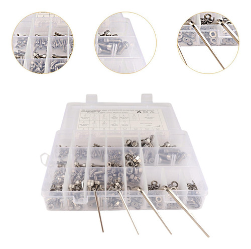 Kit De 400 Tornillos Métricos, Tuercas Y Arandelas, Fácil