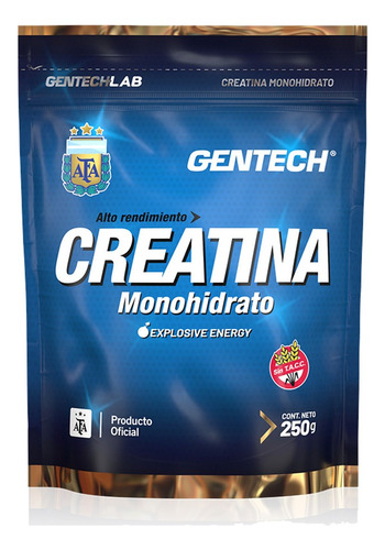 Creatina Monohidrato - Suplemento En Polvo X250 G - Gentech 
