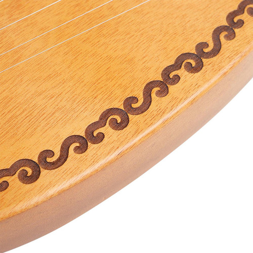 Grabado Exquisito Principiantes 16-string Lyre Harp Madera