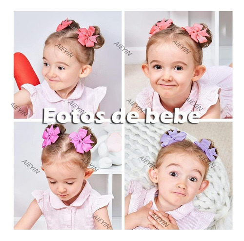 A Lazos De Colores Horquillas Para Bebé Niñas 20 Piezas