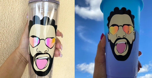 Mega Pack 40 Vectores Bad Bunny Para Tazas Poleras Botellas