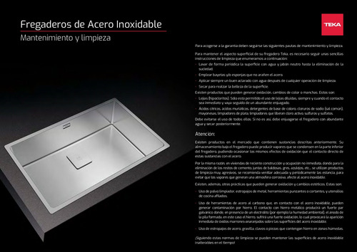 Tarja De Submontar Teka Dual Mount Dm 33.22 2c 9 Ac Inox