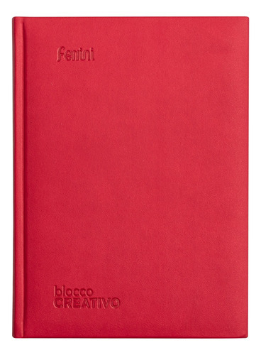 Libreta Ejecutiva Curpiel Premium Empastada Italiana Ferrini Color Rojo