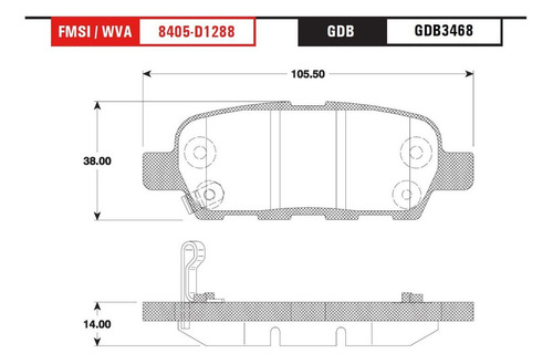 Balata Trw Traseras Para Infiniti G37 2009 A 2011 1 Juego