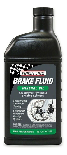 Aceite Mineral Finish Line 16oz / 475ml, Brake Fluid Mineral