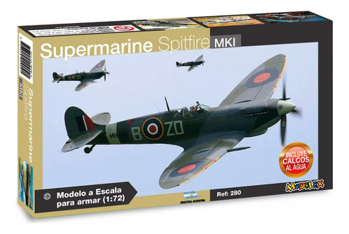 Avión A Escala Supermarine Spitfire Mki - Esc 1:72 Modelex