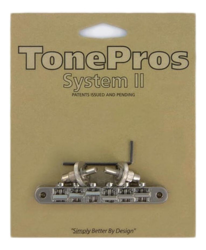 Puente Avr2 Tune-o-matic De Reemplazo De Tonepros Con Níquel