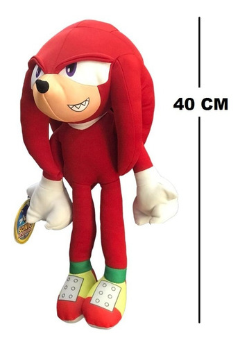Imagen 4 de 6 de Peluche Nudillos Knuckles 40 Cm Saga Sonic New Toys Playking