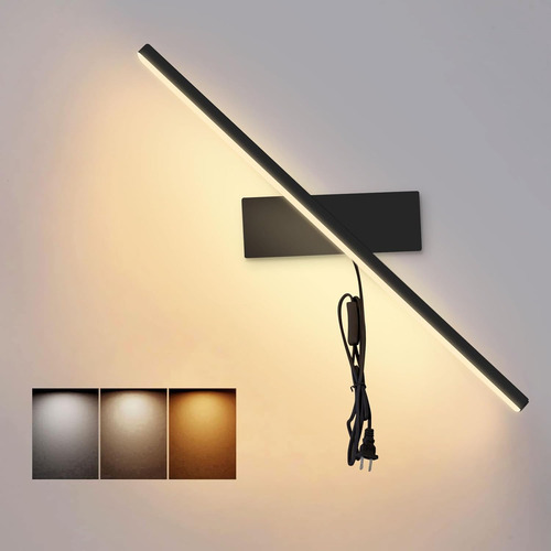 Apliques De Pared Led 6w Con Luces Lectura 3 Temperaturas.