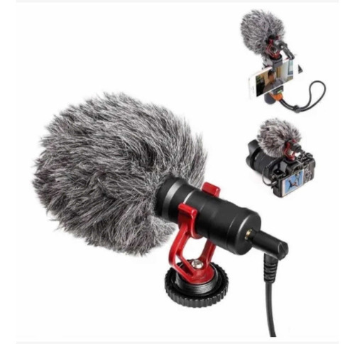 Microfone Condensador De Vídeo Direcional By-mm1 Cardióide