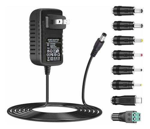 Guanting Adaptador De Ca Universal 12 V 2 A Cargador De Fuen