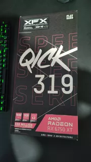 Placa De Vídeo Rx 6750 Xt Xfx Speedster Qick319 Radeon Black