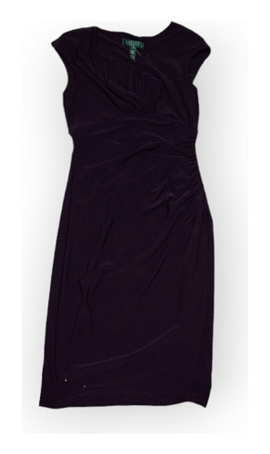 Vestido Ralph Lauren Talla 2 Color Morado De Mujer 