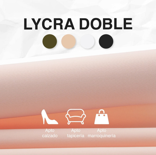 Imagen 3 de 8 de Tela Lycra Doble Stretch 1mt X 1,4mt