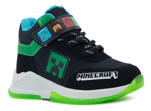 Tenis Para Niño Videojuego Minecraft Creeper Antiderrapante