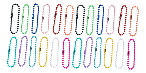 I 100 Cadenas De Cuentas De Bolas Llavero Etiqueta Etiqueta