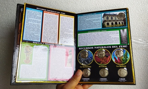Libro De Colección Con 47 Monedas Nuevas De Las 3 Series.