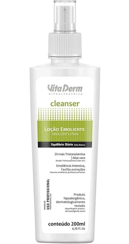 Vita Derm Loção Emoliente De Alface Cleanser 200ml