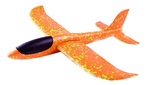 Avião Aeromodelo Avião Planador Espuma 48cm Cor Laranja