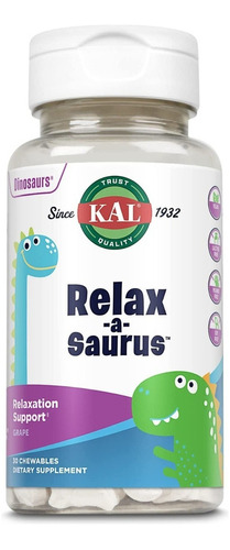 Kal | Relax A Saurus | 30 Chewable | Grape