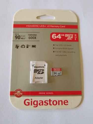 Memoria Micro Sd 64 Gb Marca Gigastone