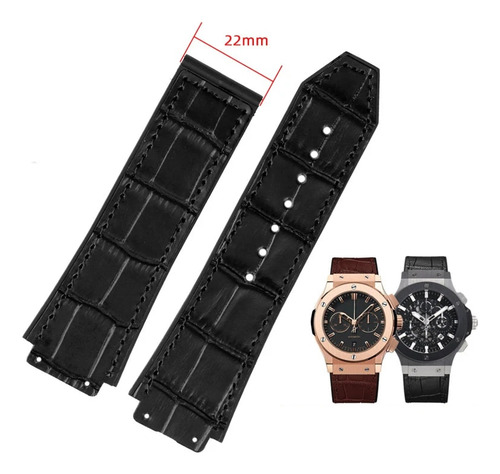 Correa De Caucho, 26 X 19 Mm, Apta Para Correa Hublot Big Ba