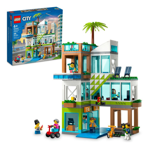 Kit Lego Lego City 60365 Edificio De Departamentos 688 Pz