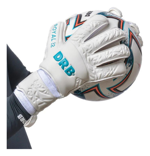 Imagen 2 de 7 de Guantes Arquero Drb Royal 22 Sr Pro Adulto Corte Flat