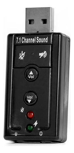 Placa De Som Usb X P2 Em 7.1 Soundcasting 500 Soundvoice