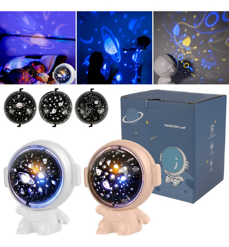 Lampara Proyector Astronauta De Galaxia Luz Led