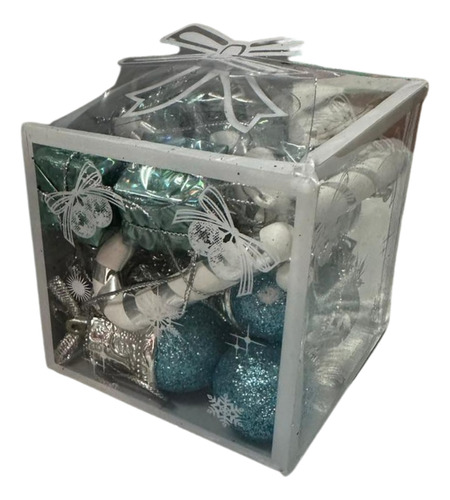 Pack X12 Bolas Navidad Decorativas Esferas Adorno Arbol Bamb