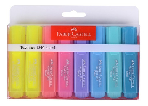 Faber-castell Marcador Textliner 1546 Pastel X 8 Unidades - 