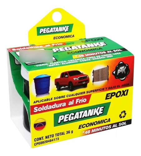 Soldadura Al Frio Epoxi Pegatanke 36g - Economica