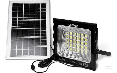 LAMPARA SOLAR EXTERIOR REFLECTOR DE 5000 LUMEN 300W CON CONTROL